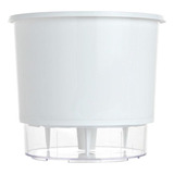 Vaso Raiz Auto Irrigável Grande 21x18 Branco Cultivar Planta