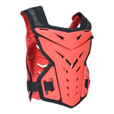 Chaleco De Armadura De Moto De Cross Con Protector De Rojo