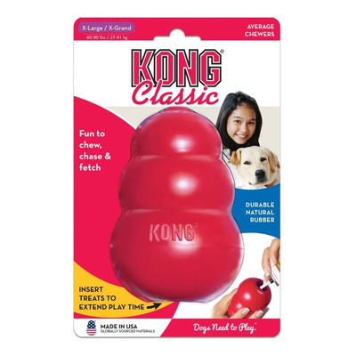 Juguete Mordedor Rellenable Kong Classic XL Perros Caucho Natural | Mismo precio en cuotas