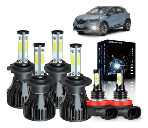 Kit De Focos Led H1 H7 De 30000 Lm Para Renault Sandero 2018