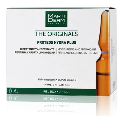 Martiderm Proteos Hydra Plus - 30 Ampolletas Tipo de piel Seca | Meses sin interés