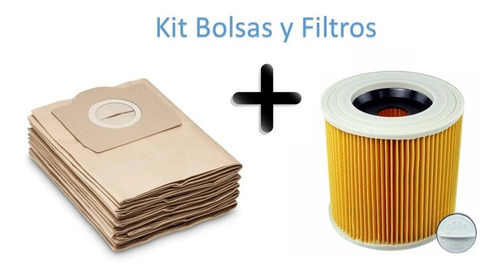 Bolsas Y Filtro Aspiradora Karcher Wd 3200 Wd3 Mv3