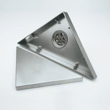 Rejilla Triangular Piso Invisible Acero Inox 304 Satinada