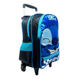 Mochila Infantil Unissex Lilo E Stitch Com Rodinhas Moderna