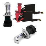 Kit Bixenon H4/3 8000k  Lampada Farol Azulado O Mais Forte