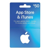 Tarjeta Itunes Apps Store 50 Usd Entrega Inmediata