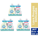 Kit 3 Lava Roupas & 3 Amaciante Camomila 500 Ml Casa Km