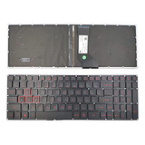 Teclado Retroiluminado Rojo Para Acer Nitro 5 An515 -