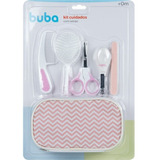 Kit De Cuidados Baby Estojo C 8 Peças Menina Rosa +0m Buba ®