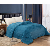 Acolchado Pelo Largo Y Flannel 1 1/2 Plazas Twin Love&home