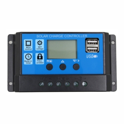 Regulador Controlador Solar Pwm 20 Amp Digital Usb 12-24 Vdc