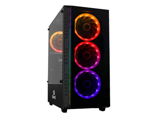 Gabinete Redragon Grapple + 3 Fans Argb Gmrgb + Controladora