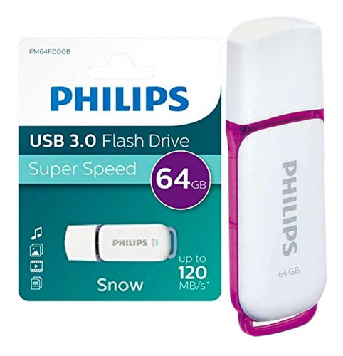 Pendrive Philips 64gb Usb 3.0  64gb / Citi