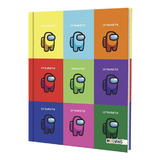 Cuaderno Tapa Dura 16 X 21cm 48 Hojas Among Us Mooving Color Multicolor