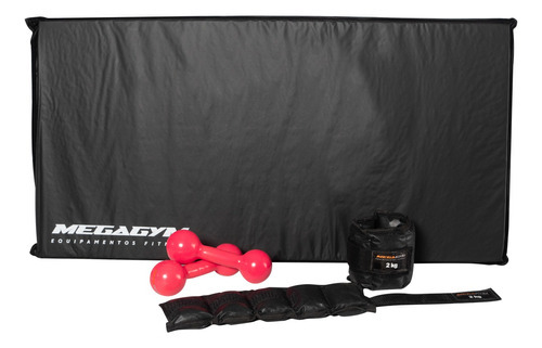 2 Halter Bola Rosa + Kit Crossfit Completo Treino Funcional