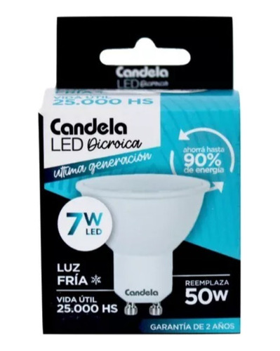 Pack X10 Lampara Dicro Led Gu10 Blanco Calido/frio Candela 