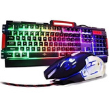 Kit Gamer Teclado Mouse Mousepad Semi Mecânico Bk-g3000