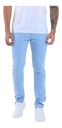 Calça Jeans Sarja Masculina Skinny Slim Com Laicra 