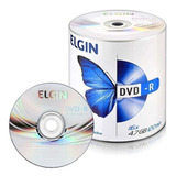 100 Mídia Dvd-r Virgem Elgin + 100 Envelopes Coloridos