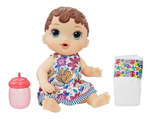 Boneca Baby Alive Hora Do Xixi Morena E0499 Hasbro