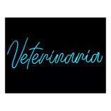 Letrero Led Neon Veterinaria Mascota 26*70cm Luminoso