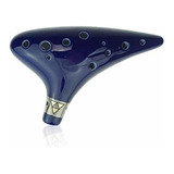 12 Agujero Ocarina De Leyenda De Zelda Alto C Azul Oscuro Pa