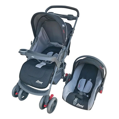 Carriola D Bebe Star Baby Mango Reversible Portabebe Color Negro | Meses sin interés