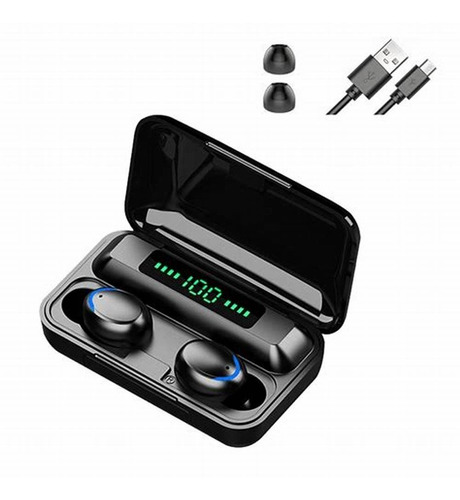 Pack X10 Auriculares Earbuds F9-5 Solarmax Display Digital