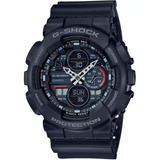 Relógio Casio G-shock Masculino Anadigi Preto Ga-140-1a1dr