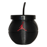 Mate Pelota De Básquet Nba Jordan Impresion 3d + Bombilla