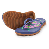 Chinelo Kenner Ibiza Pro Bloom Flatform - Violeta