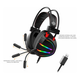 Headset Gamer K-mex Ar70 Preto 7.1 Usb Ar7001su71ptb0x