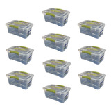 Pack 10 Cajas Organizadoras 6 Litros Wenco 15x22x33 Cm