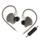 Audífonos In-ear Gamer Kz Zsn Pro Color Negro Con Micrófono