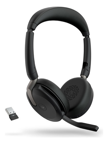 Jabra Evolve2 65 Flex - Auriculares Estéreo Inalámbricos, Bl