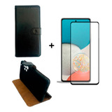 Carcasa Para Samsung A73 5g Flip Cover Agenda + Mica Lámina