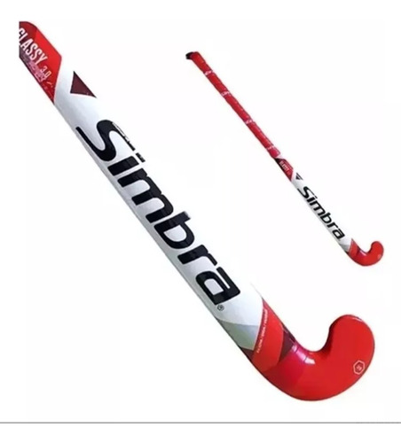 Palo De Hockey Simbra Glassy 3.0 34 Rojo Blanco