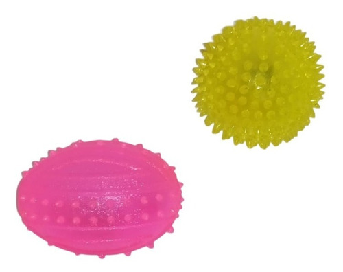 2 Pelotas Con Sonido Y Luz Led Para Perros Y Gatos, Mascotas