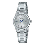 Reloj Casio Dama Ltpv002 7b3 Mujer Pulsera Plateado 