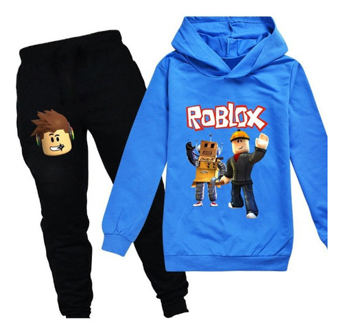 Sudadera Roblox Niños Capucha Y Pantalones Conjunto Chándal