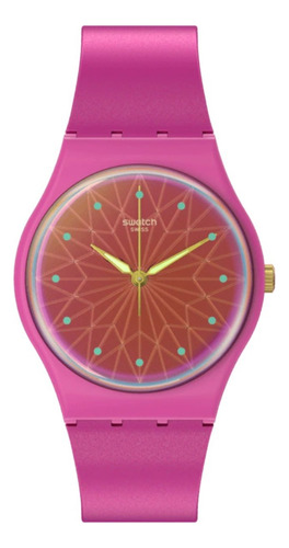 Reloj Swatch Holiday Collection So28p110 Fantastic Fuchsia