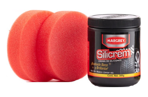 Crema De Silicon Silicrem Margrey 300 Ml Con 2 Esponjas