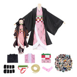 Demon Slayer Cosplay Kimono Disfraces De Anime De Nezuko Zenitsu Ropa Algodón Niñas Niño