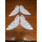 10 Blonda  Parches Mariposa 7 Por 7 Cms Con Pegamento