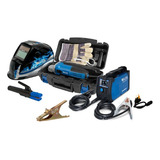 Soldador Elite 140 Am Si6140dv + Careta + Pulidora Ag1142kit Color Azul Frecuencia 60 Hz 110v/220v