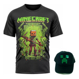 Combo Remera + Gorra  Minecraft 100% Algodon Oferton