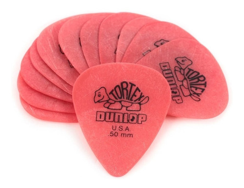 Pack 12 Uñetas 418p50 Tortex Dunlop - Musicstore