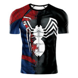 Spiderman Polera Compresión Superheroe Hombre Araña 2024