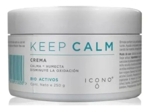 Icono Keep Calm 250g Crema Piel Sensible Rosacea Momento De Aplicación Día/noche