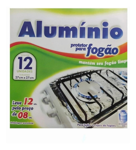 Pack 12 Láminas De Aluminio Protector De Cocina